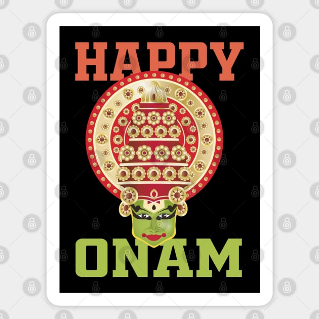 Happy Onam Magnet by Mr.Speak